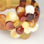 Amber bracelet flower